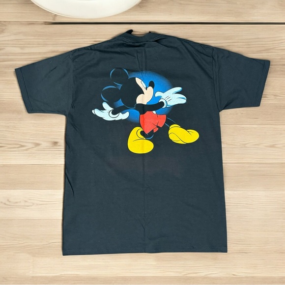NWT RARE 90s Vintage Disney Mickey Mouse All Over Print Front Back Shirt Size L - Picture 3 of 10